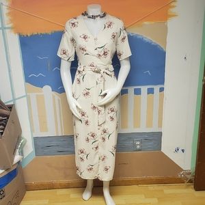 Floral sheer covered midi/maxi dress